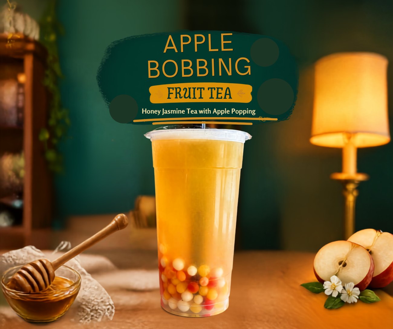 Apple Bobbing Fruit Tea promotional image